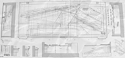 Complete scale drawing of Chickering & Mackays square 3,858